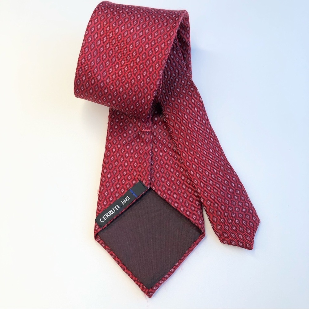 Cerruti Red Silk Tie